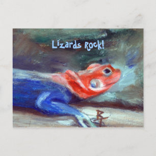 Afrikanische Rainbow Lizard Postcard Postkarte