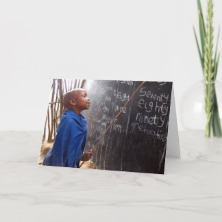 Afrikanische Referendar-Gruß-Karte Karte