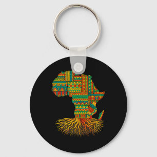 Afrikanische Roots Africa Map Melanin Juneteenth Schlüsselanhänger