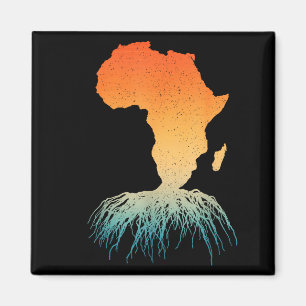 Afrikanische Roots-Kunst für Männer Frauen Afrozen Magnet
