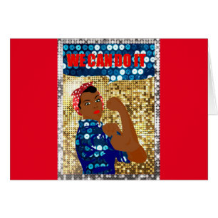afrikanische Rosie the Riveter