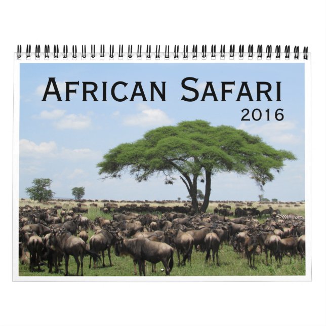 afrikanische Safari 2016 Kalender (Titelbild)