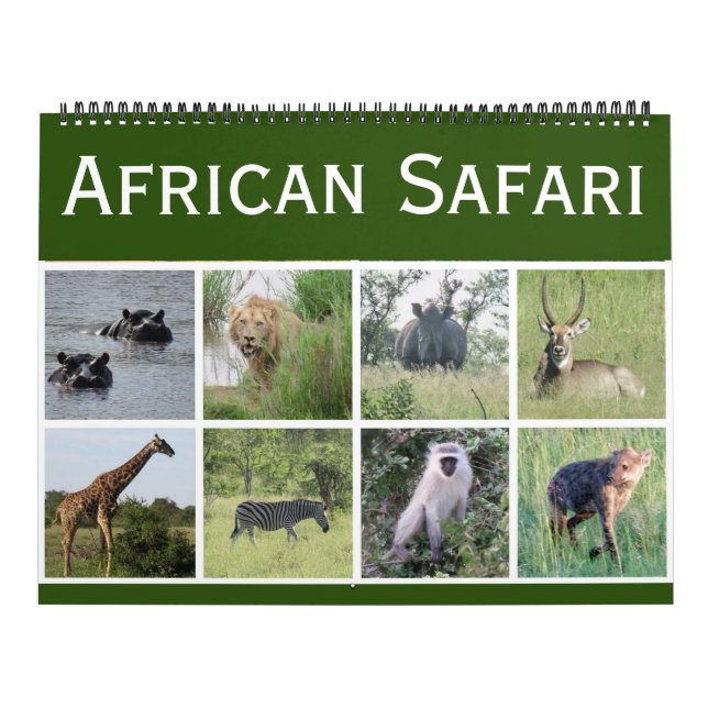 afrikanische Safari 2025 groß Kalender (Titelbild)