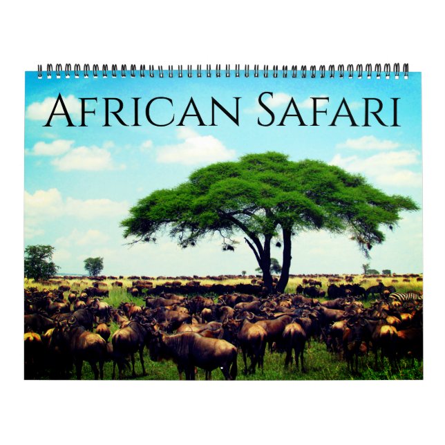 afrikanische Safari 2026 groß Kalender (Titelbild)