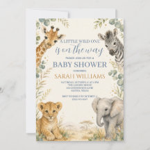 Afrikanische Safari-Baby-Party für einen Jungen