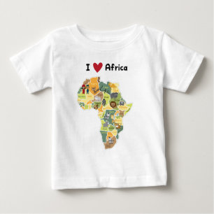 Afrikanische Safari-Karte - i-Herz Afrika - Shirt