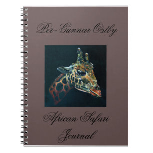 Afrikanische Safari-Zeitschrift Notizblock
