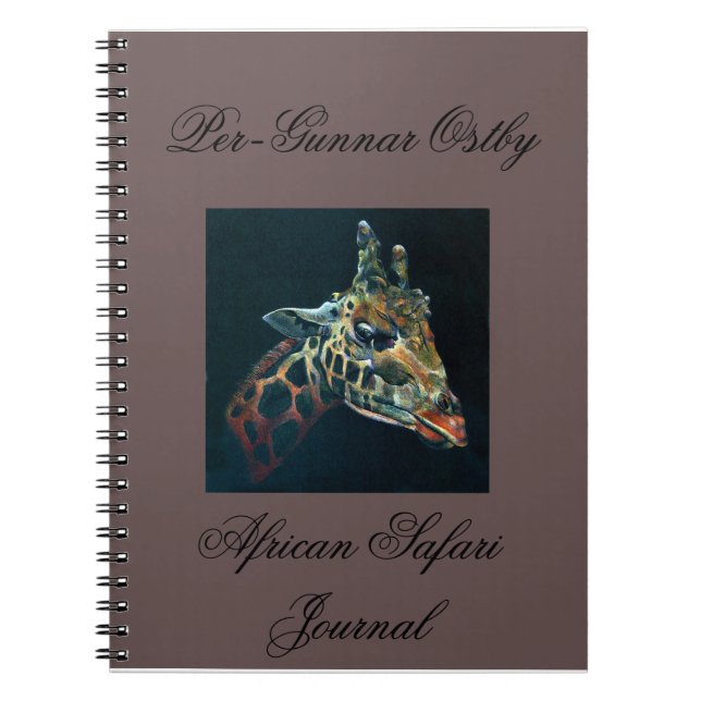Afrikanische Safari-Zeitschrift Notizblock (Vorderseite)