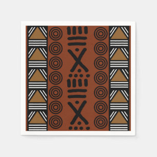 Afrikanische Schlamm-Leinen-Bogolan-Designer-Papie Serviette