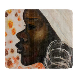 Afrikanische Schöne Frauenobergruppe Schneidebrett