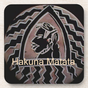 Afrikanische Schönheit: Bongo Maasai Portrait Trib Getränkeuntersetzer