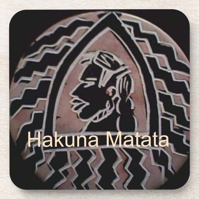 Afrikanische Schönheit: Bongo Maasai Portrait Trib Getränkeuntersetzer (Vorderseite)