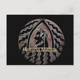 Afrikanische Schönheit: Bongo Maasai Portrait Trib Postkarte