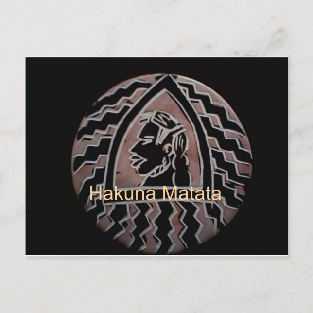 Afrikanische Schönheit: Bongo Maasai Portrait Trib Postkarte (Vorderseite)