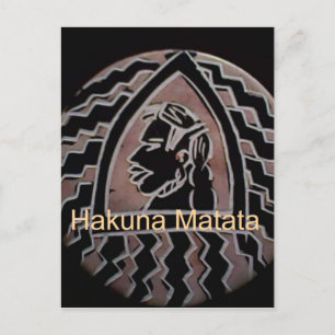 Afrikanische Schönheit: Bongo Maasai Portrait Trib Postkarte