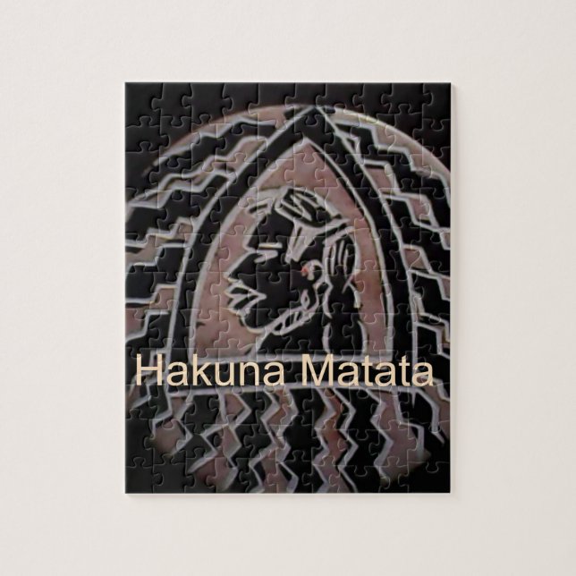 Afrikanische Schönheit: Bongo Maasai Portrait Trib Puzzle (Vertikal)