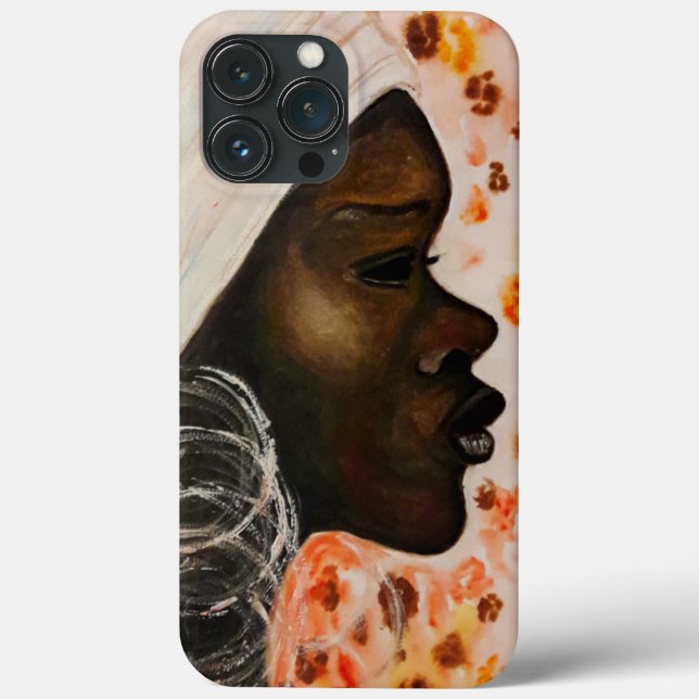 Afrikanische Schönheit - Frau - Aquarellmalerei Case-Mate iPhone Hülle (Rückseite)