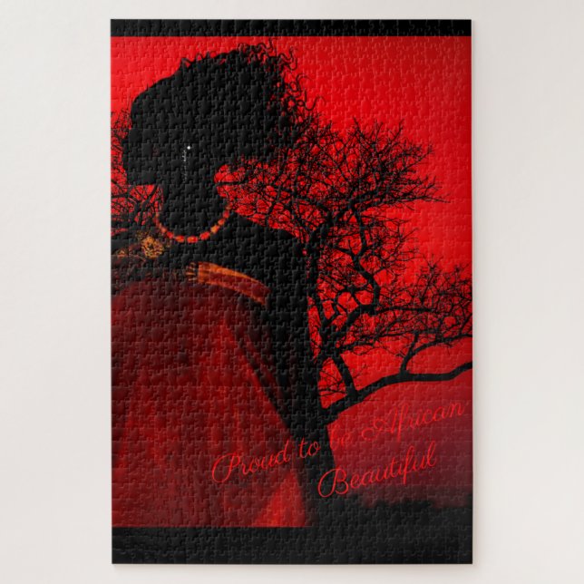 AFRIKANISCHE SCHÖNHEIT PUZZLE (Vertikal)