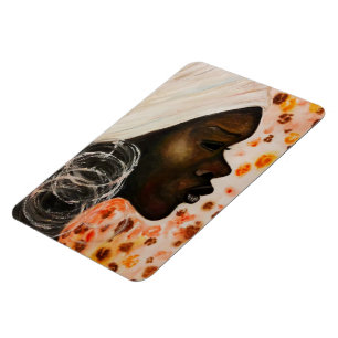 Afrikanische Schönheitsgemälde für Frauen Magnet