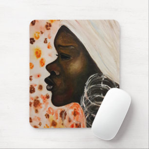 afrikanische Schönheitsmäuse Pad-Frauenkleidung Mousepad