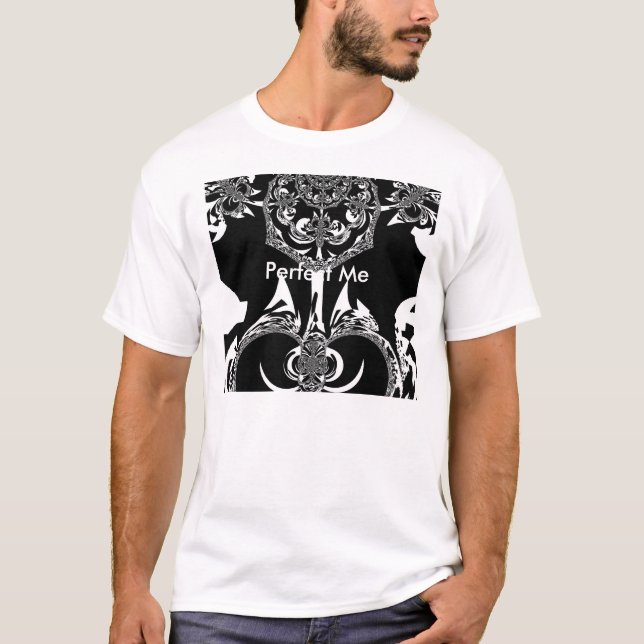 afrikanische Schwarz-Weiß-Kunst T-Shirt (Vorderseite)