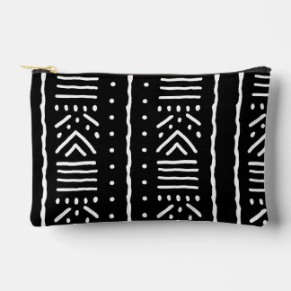 Afrikanische schwarze Mudcloth-Accessoiretasche - Zubehörtasche
