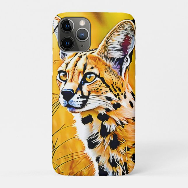 Afrikanische Serval Art Case-Mate iPhone Hülle (Rückseite)