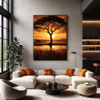 Afrikanische Silhouette