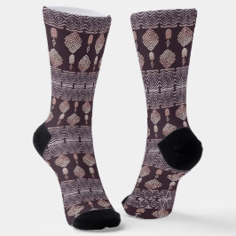 Afrikanische Socken mit einheimischen Designs