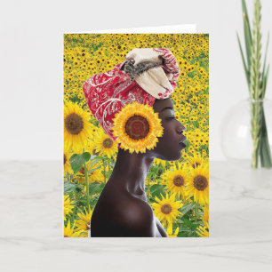 Afrikanische Sonnenblume Karte