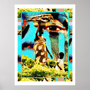 Afrikanische spirituelle Lebensweise - Mutter und Poster