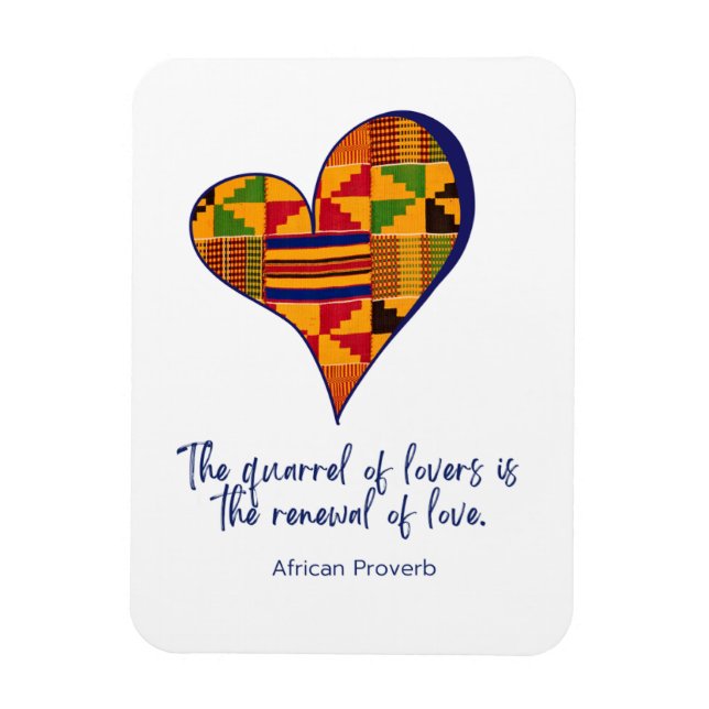 Afrikanische Sprichtermagnete Magnet (Vertikal)