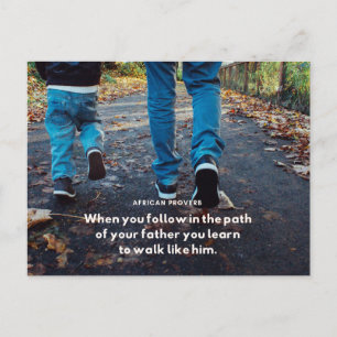 Afrikanische Sprüche auf Postkarten