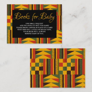 Afrikanische Stammes-Baby-Party-Buch-Anfrage-Karte Begleitkarte