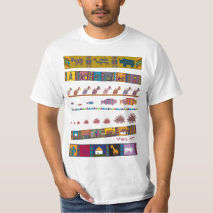 Afrikanische Stammes- Kunst-Szenen T-Shirt