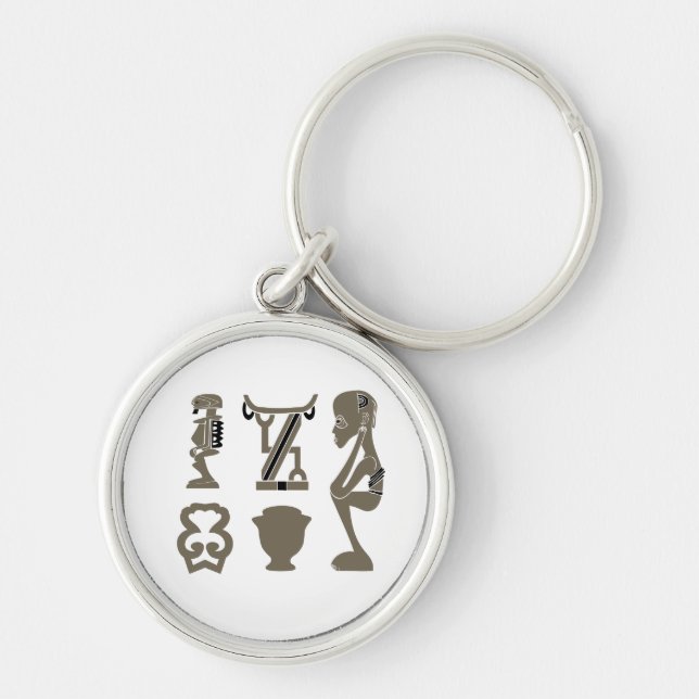 afrikanische Stammeskunst Schlüsselanhänger (Vorne)