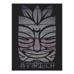 Afrikanische Stammesmaske Fotodruck