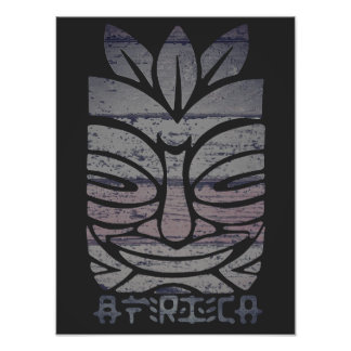 Afrikanische Stammesmaske Fotodruck