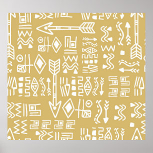 Afrikanische Stammesstreifen: Bohemisch ägyptisch  Poster