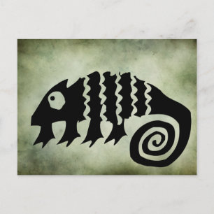 afrikanische Stammessymbole Postkarte