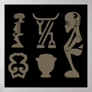 Afrikanische Stammesvölker Poster