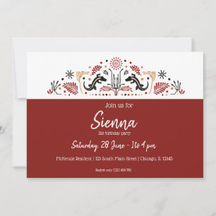 afrikanische Stile Einladung