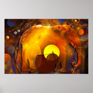 afrikanische Stimmung Poster