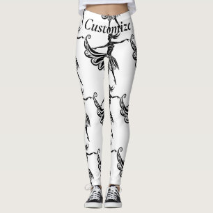 Afrikanische Tänzerin Silhouette Art Thunder_Thund Leggings