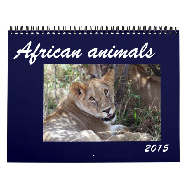 afrikanische Tiere 2015 Kalender (Titelbild)