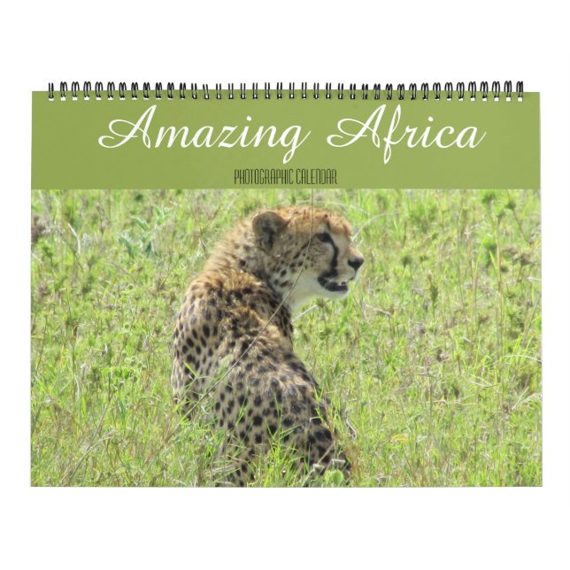 afrikanische Tiere 2025 großer Kalender (Titelbild)