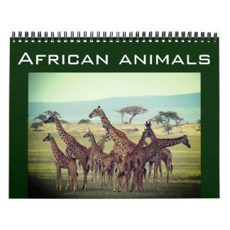 afrikanische Tiere 2025 Kalender