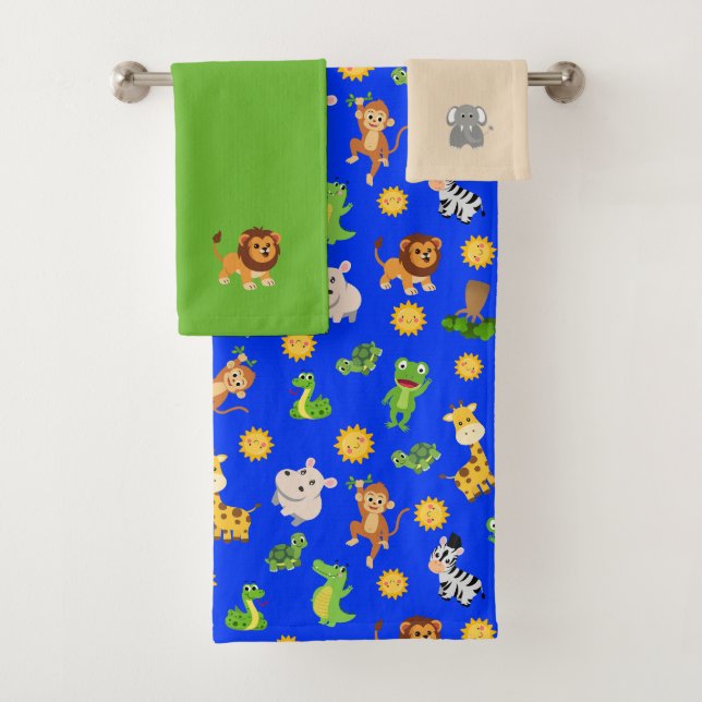 Afrikanische Tiere Badhandtuch Set (Insitu)