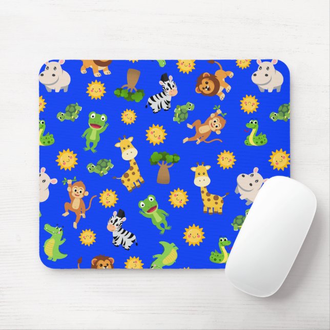 Afrikanische Tiere Mousepad (Mit Mouse)