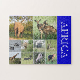 afrikanische Tiere Puzzle